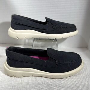 Sperry Captains Moccasin Women's 5 M Black Slip-on Fabric